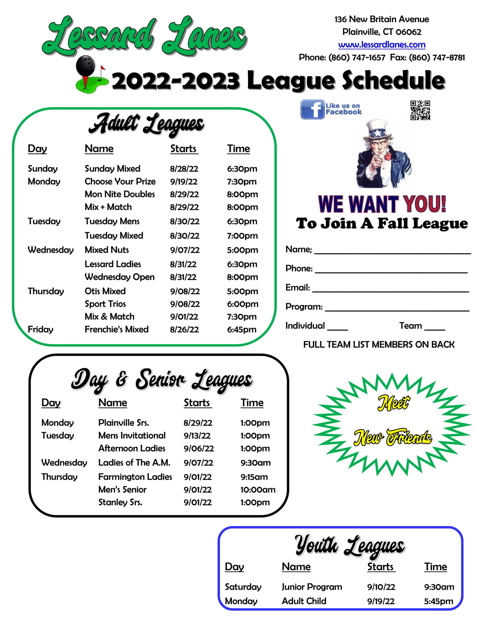 Master League Schedule 22-23-1
